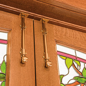 Neuenschwander Hudson Decorative Glass 2 Interior Doors Lock System