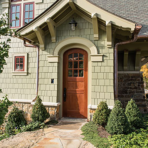 Neuenschwander Spanish Cedar Elliptical Arch Exterior Door