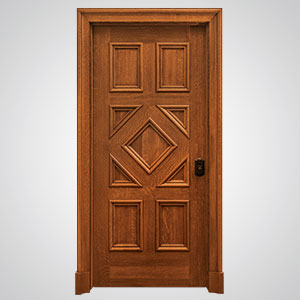 Neuenschwander Quarter Sawn White Oak 9 Panel Applied Moulding Interior Door